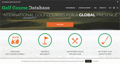 Desktop Screenshot of golf-course-database.com