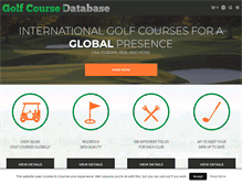 Tablet Screenshot of golf-course-database.com